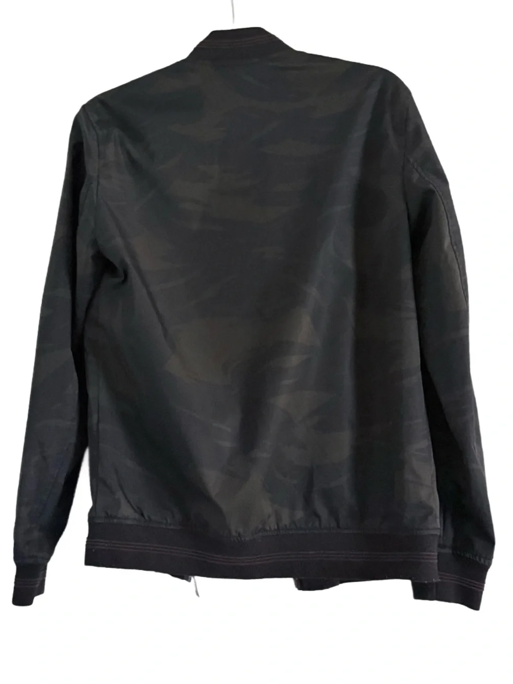 Ted Baker London Black Camouflage Bomber Jacket Sz 1